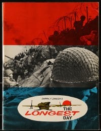 1m320 LONGEST DAY souvenir program book 1962 World War II D-Day movie with 42 int'l stars!
