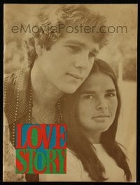 1m322 LOVE STORY souvenir program book 1970 Ali MacGraw & Ryan O'Neal, classic romance!