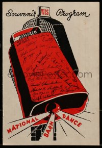1m329 NATIONAL BARN DANCE souvenir program book 1930s sponsored by Baby Ruth candy bars!