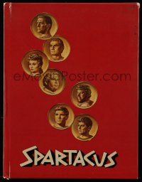 1m351 SPARTACUS hardcover souvenir program book 1961 Stanley Kubrick, art of top cast on gold coins!