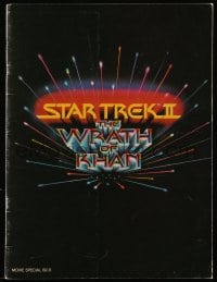 1m353 STAR TREK II souvenir program book 1982 The Wrath of Khan, Leonard Nimoy, William Shatner