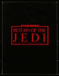 1m165 RETURN OF THE JEDI screening program 1983 George Lucas classic, all the cast & crew credits!