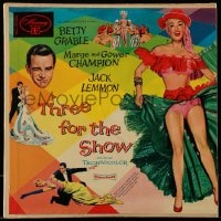 1m079 THREE FOR THE SHOW soundtrack 33 1/3 record 1954 Betty Grable, Lemmon, Marge & Gower Champion!