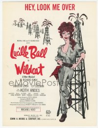 1m208 WILDCAT sheet music 1960 Lucille Ball on the Broadway stage, Hey, Look Me Over!