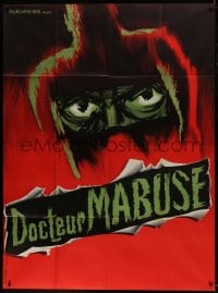 1p453 DR. MABUSE: THE GAMBLER French 1p R1960s Fritz Lang, cool different horror art!