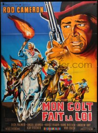 1p511 BULLETS DON'T ARGUE French 1p 1965 Belinsky art of Rod Cameron with gun, spaghetti western!
