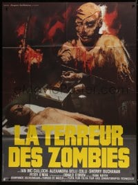 1p555 DOCTOR BUTCHER M.D. French 1p 1981 Marino Girolami's Zombi Holocaust, creepy artwork!