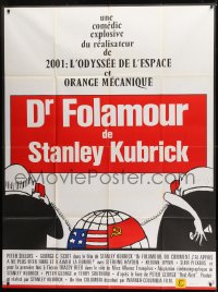 1p561 DR. STRANGELOVE French 1p R1970s Stanley Kubrick classic, Peter Sellers, great artwork!