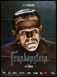 1p603 FRANKENSTEIN French 1p R2008 wonderful close up of Boris Karloff as the monster!