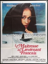 1p605 FRENCH LIEUTENANT'S WOMAN French 1p 1982 c/u of Meryl Streep, screenplay by Harold Pinter!
