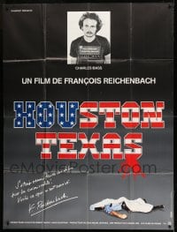 1p650 HOUSTON TEXAS French 1p 1983 Francois Reichenbach documentary about Charles Bass!