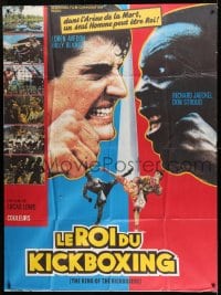 1p684 KING OF THE KICKBOXERS French 1p 1991 Richard Jaeckel, Don Stroud, cool martial arts images!