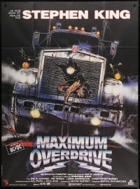 1p757 MAXIMUM OVERDRIVE French 1p 1987 Stephen King, different gruesome horror art by Enzo Sciotti!