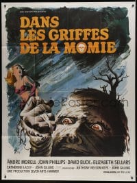 1p776 MUMMY'S SHROUD French 1p 1967 Hammer horror, best different monster art by Boris Grinsson!