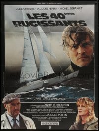 1p839 ROARING FORTIES French 1p 1982 Julie Christie, Jacques Perrin, cool sailboat image!