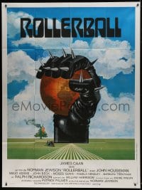 1p842 ROLLERBALL French 1p 1975 cool completely different artwork by Jouineau Bourduge!