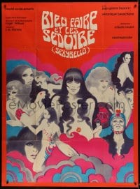 1p863 SEXYRELLA French 1p 1968 wacky Barbarella sex spoof, great montage artwork by H. Manjera!