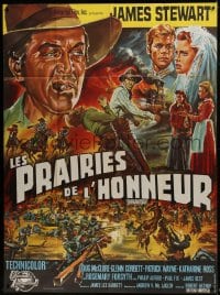 1p867 SHENANDOAH French 1p 1965 different montage art of James Stewart by Constantine Belinsky!