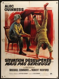 1p873 SITUATION HOPELESS-BUT NOT SERIOUS French 1p 1966 Grinsson art of Alec Guinness & Nazi guard!