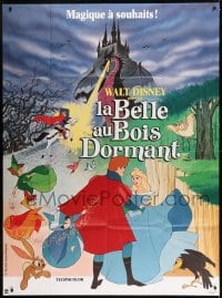 1p877 SLEEPING BEAUTY French 1p R1980s Walt Disney cartoon fairy tale fantasy classic, different!