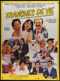 1p879 SLICES OF LIFE French 1p 1985 great cast montage art by Raymond Hermange & Philippe!