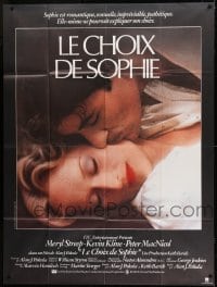 1p885 SOPHIE'S CHOICE French 1p 1983 Alan J. Pakula, romantic c/u of Meryl Streep & Kevin Kline!
