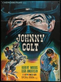 1p896 STARBLACK French 1p 1966 Belinsky art of Woods & Andersen, spaghetti western, Johnny Colt!