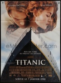 1p921 TITANIC advance French 1p 1998 Leonardo DiCaprio, Kate Winslet, directed by James Cameron!