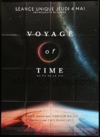 1p956 VOYAGE OF TIME: LIFE'S JOURNEY advance French 1p 2017 Terrence Malick, cool outer space image!