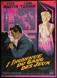 1p973 WHO'S GOT THE ACTION French 1p 1962 different Grinsson art of Dean Martin & Lana Turner!