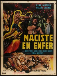 1p976 WITCH'S CURSE French 1p 1963 Kirk Morris as Maciste walked with 100 years of terror & death!