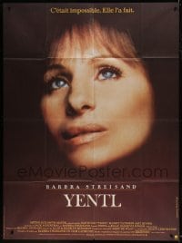 1p990 YENTL French 1p 1983 close-up of star & director Barbra Streisand, nothing's impossible!
