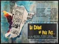 1p416 CRIME DOES NOT PAY French 4p 1961 Gerard Oury's Le Crime ne paie pas, different Siry art!