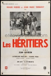 1p433 HEIRS French 31x47 1960 Jean Laviron's Les Heritiers, Roger Pierre, Jean-Marc Thibault