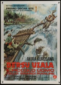 1p332 DERSU UZALA Italian 1p 1976 Akira Kurosawa, Best Foreign Language Oscar winner, Ciriello art!