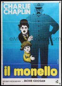 1p351 KID Italian 1p R1960s different Leo Kouper artwork of Charlie Chaplin & Jackie Coogan!