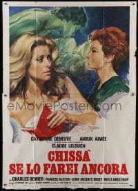 1p167 SECOND CHANCE Italian 2p 1976 directed by Claude Lelouch, Catherine Deneuve, Anouk Aimee