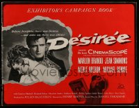 1p047 DESIREE pressbook 1954 Marlon Brando, pretty Jean Simmons, Merle Oberon, French Revolution!