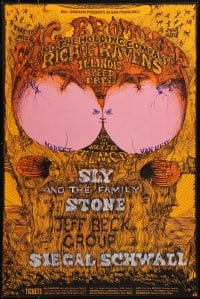 1p003 BIG BROTHER & THE HOLDING COMPANY/RICHIE HAVENS/ILLINOIS SPEED PRESS 14x21 music poster 1968