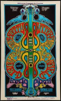 1p005 BUTTERFIELD BLUES BAND/BLOOMFIELD & FRIENDS/BIRTH 13x22 music poster 1969 Greg Irons art!