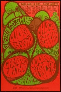 1p008 COUNT BASIE/CHUCK BERRY/CHARLES LLOYD/YOUNG RASCALS 14x21 music poster 1967 Blashfield art!