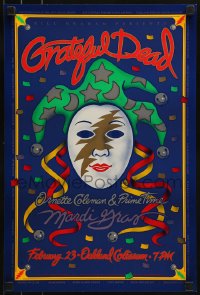 1p012 GRATEFUL DEAD/ORNETTE COLEMAN/PRIME TIME 13x20 music poster 1993 Harry Rossit jester art!