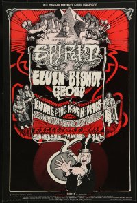 1p026 SPIRIT/ELVIN BISHOP GROUP/KWANE & THE KWANDITOS 14x21 music poster 1971 Norman Orr art!