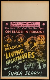 1p227 DR. DRACULA'S LIVING NIGHTMARES Benton Spook Show WC 1950s beauties at the mercy of monsters!