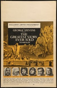 1p236 GREATEST STORY EVER TOLD WC 1965 Max von Sydow as Jesus, exclusive limited engagement!