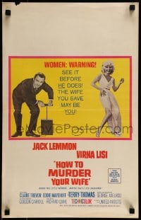 1p244 HOW TO MURDER YOUR WIFE WC 1965 Jack Lemmon, Virna Lisi, the most sadistic comedy!
