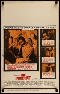 1p248 INCIDENT WC 1968 Beau Bridges, Martin Sheen, explodes with the shock of a switchblade knife!