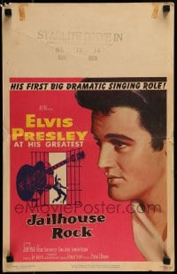 1p253 JAILHOUSE ROCK WC 1957 classic art of rock & roll king Elvis Presley by Bradshaw Crandell!