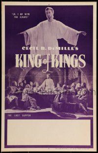 1p256 KING OF KINGS WC R1960s Cecil B. DeMille silent Biblical epic, the picture of pictures!