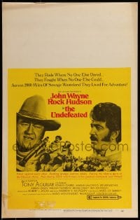 1p302 UNDEFEATED WC 1969 great Civil War cast portrait with John Wayne & Rock Hudson!